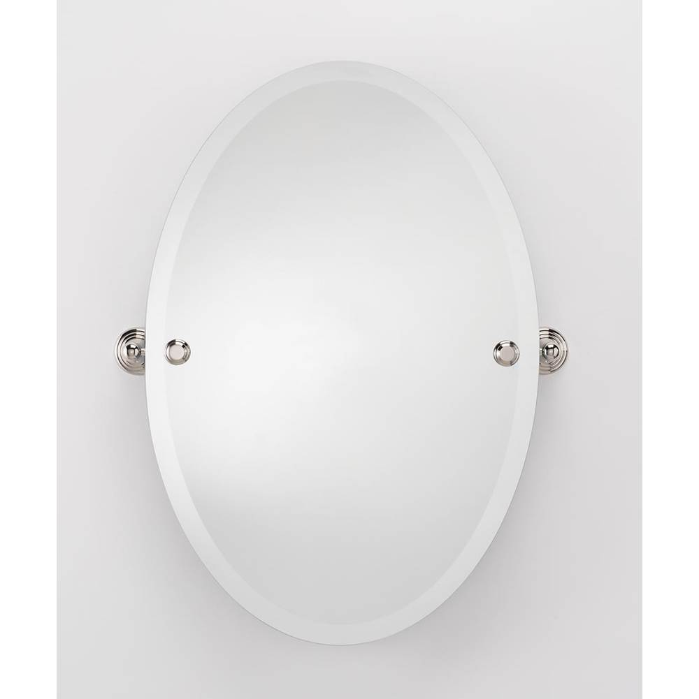 Alno Oval Mirror W/ Holes For Brackets