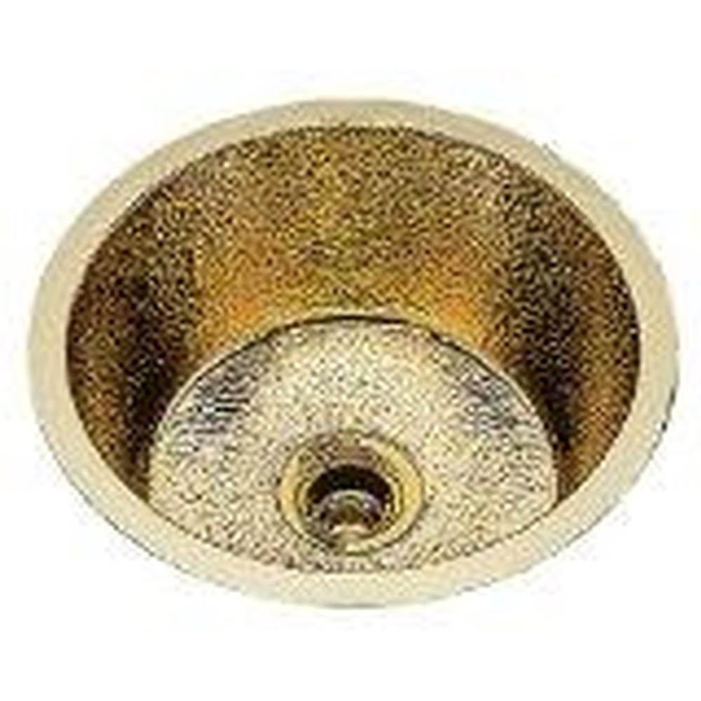 Alno Small Round Bar Sink. Plain Pattern, Undermount and Drop In