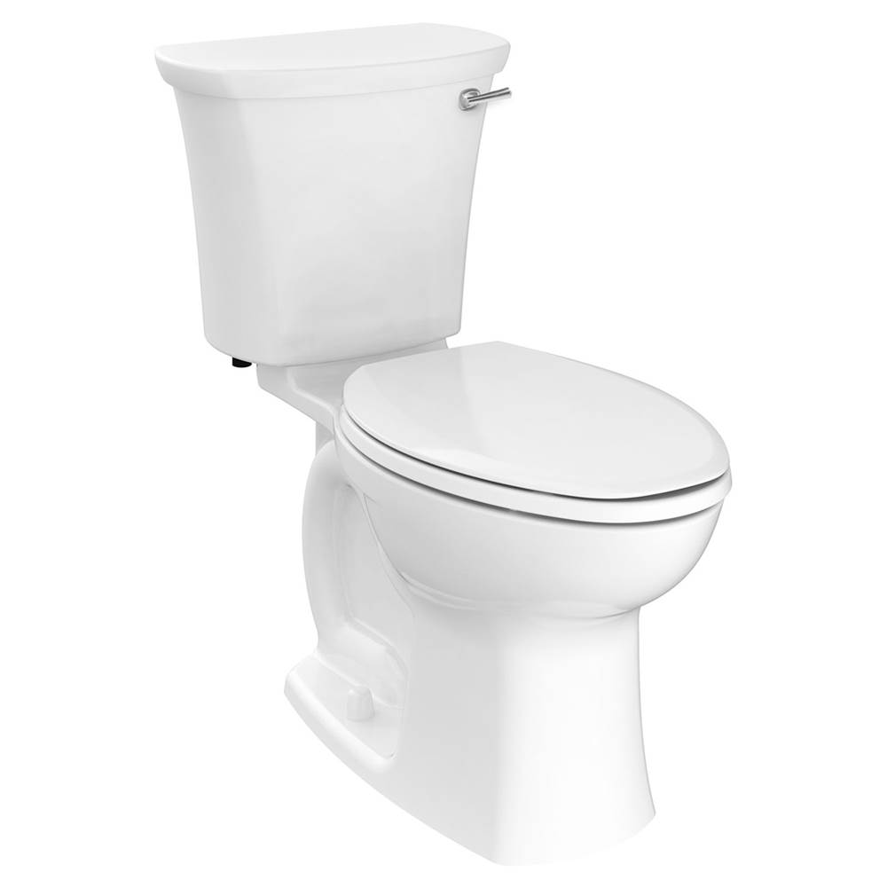 American Standard Edgemere® Two-Piece 1.28 gpf/4.8 Lpf Chair Height Elongated Right-Hand Trip Lever Toilet Less Seat