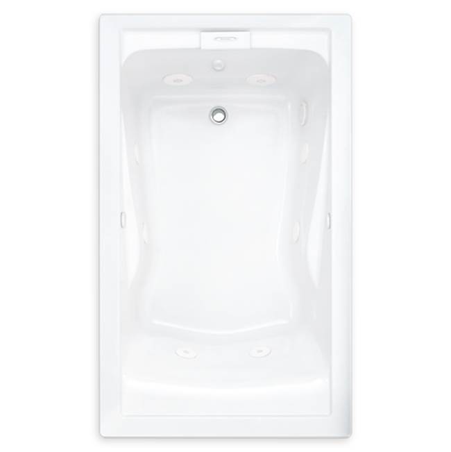 American Standard Evolution® 60 x 32-Inch Deep Soak® Drop-In Bathtub With EverClean® Hydromassage System