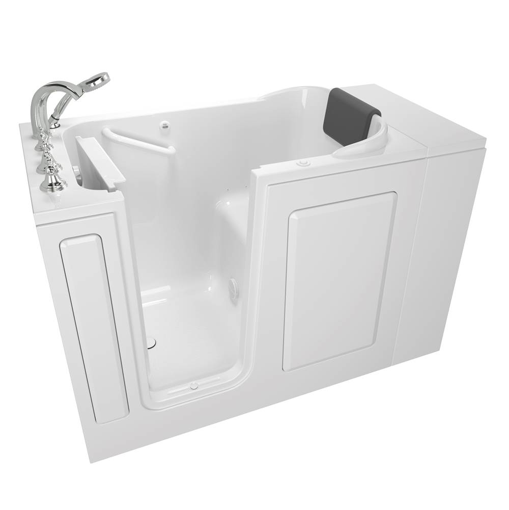 American Standard Gelcoat Premium Series 28 x 48-Inch Walk-in Tub With Air Spa System - Left-Hand Drain With Faucet