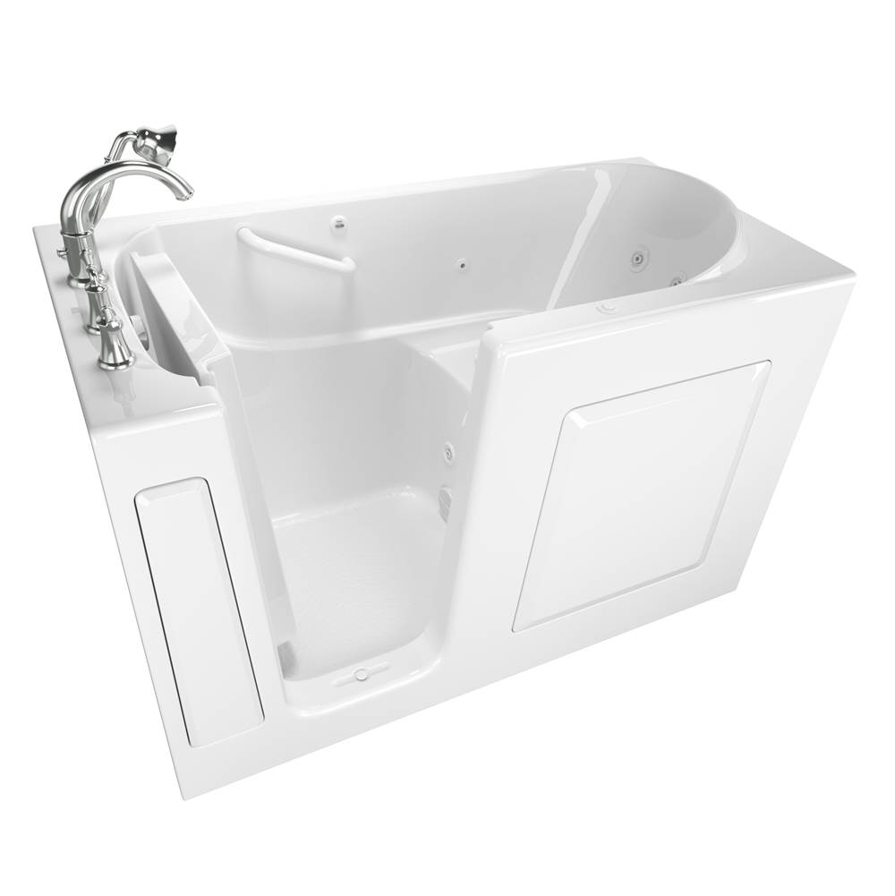 American Standard Gelcoat Value Series 30 x 60 -Inch Walk-in Tub With Whirlpool System - Left-Hand Drain With Faucet