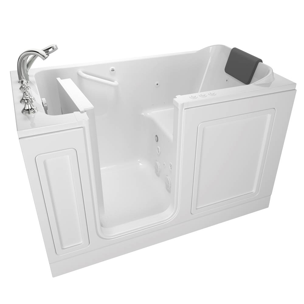 American Standard Acrylic Luxury Series 32 x 60 -Inch Walk-in Tub With Combination Air Spa and Whirlpool Systems - Left-Hand Drain With Faucet