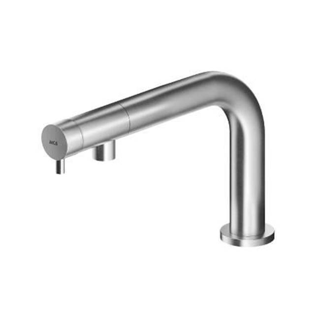 MGS Bagno Minimal Single-hole Basin Faucet (without drain) Stainless Steel Matte Black