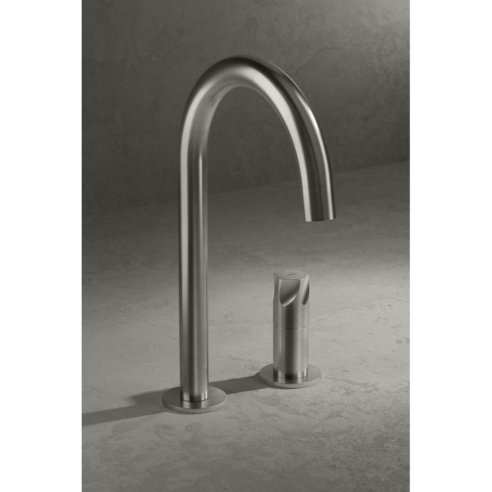 MGS Bagno Penta Two-hole Basin Faucet (without drain) Stainless Steel Matte