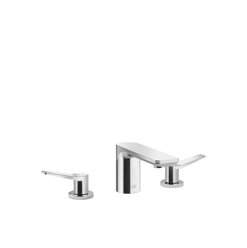 Dornbracht Lisse Three-Hole Lavatory Mixer With Drain In Polished Chrome