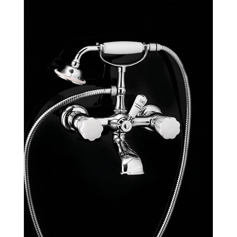 Devon & Devon Bath Shower Mixer - Wall Mounted With Hose And Handset