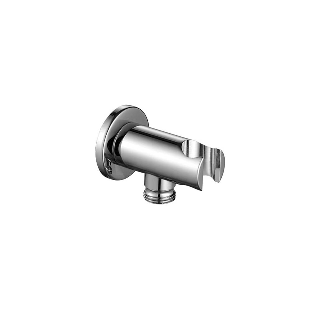 Fantini Wall-Mount Handshower Holder With Water Outlet - Round Escutcheon