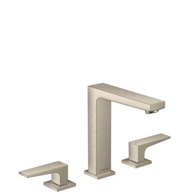 Hansgrohe Metropol Widespread Faucet 160 with Lever Handles, 1.2 GPM in Brushed Nickel