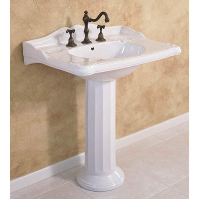 Herbeau ''Charleston'' Washbasin Only in Moustier Rose, 3 Hole
