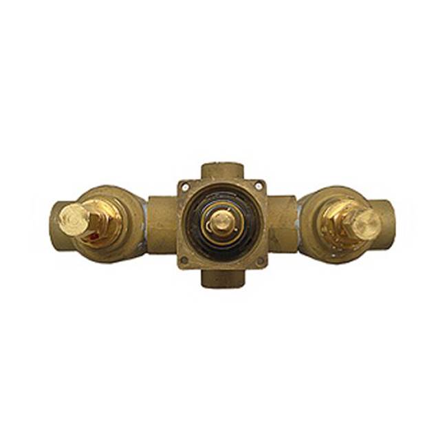 Herbeau ''Pompadour '' 1/2'' Thermostatic Valve - Trim Only in Lacquered Polished Copper-Trim Only