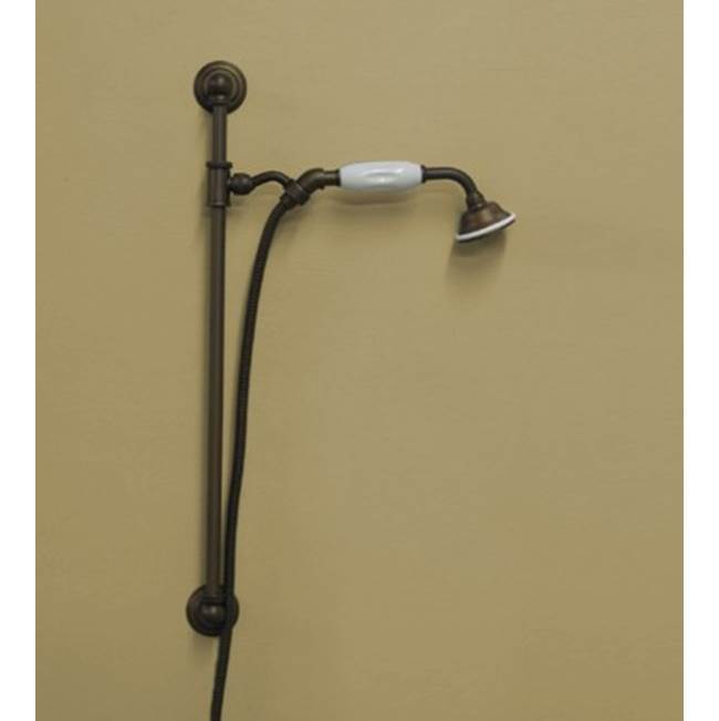 Herbeau ''Royale'' Slide Bar with Personal Hand Shower in Polished Brass