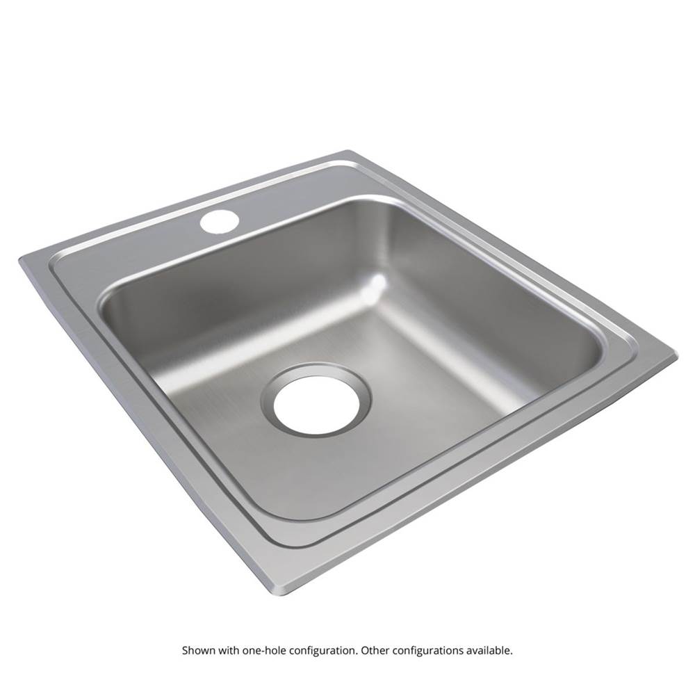 Just Manufacturing Stainless Steel 17'' x 20'' x 5-1/2'' 0-Hole Single Bowl Drop-in ADA Sink