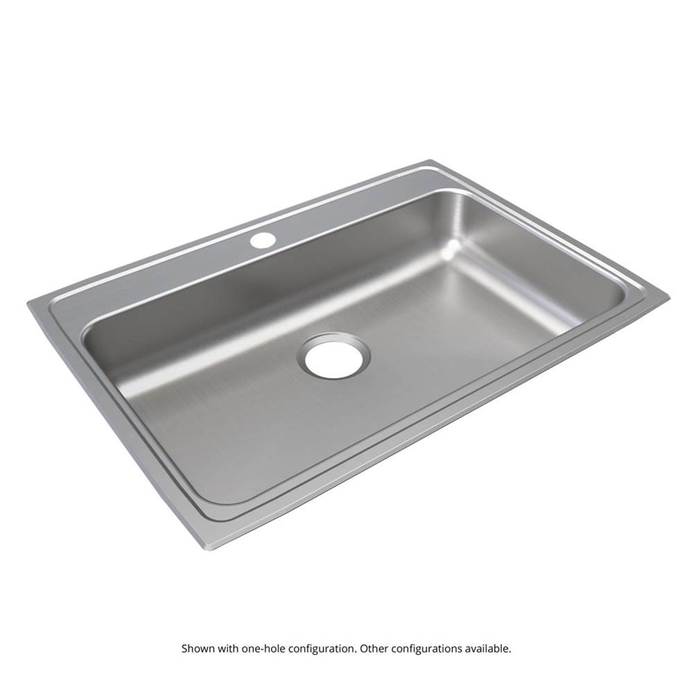 Just Manufacturing Stainless Steel 31'' x 22'' x 5'' 0-Hole Single Bowl Drop-in ADA Sink