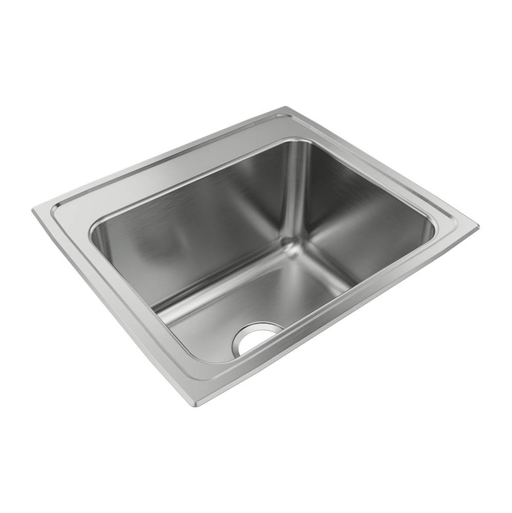 Just Manufacturing Stainless Steel 22'' x 19-1/2'' x 11-5/8 MR2-Hole Single Bowl Drop-in Sink