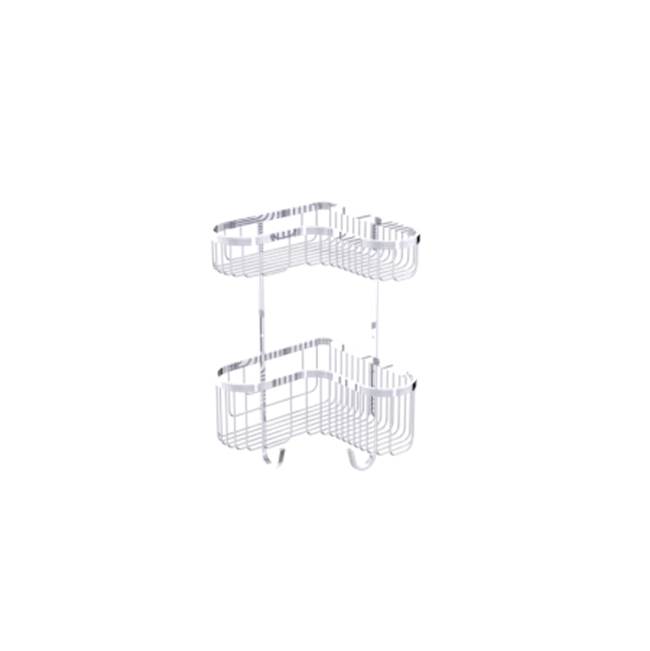 Kartners Bath & Shower Baskets - Double Wire Basket-Brushed Copper