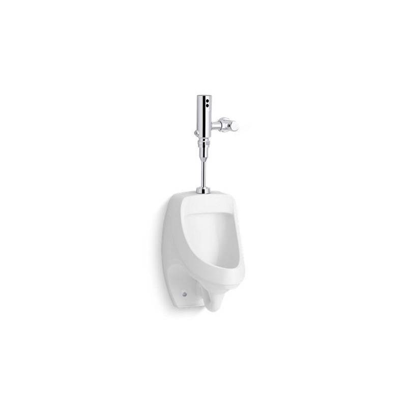 Kohler Dexter™ Antimicrobial urinal with Mach® Tripoint® touchless DC 0.125 gpf flushometer