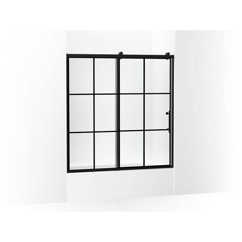 Kohler Rely™ 62-1/2'' H sliding bath door with 3/8''-thick glass