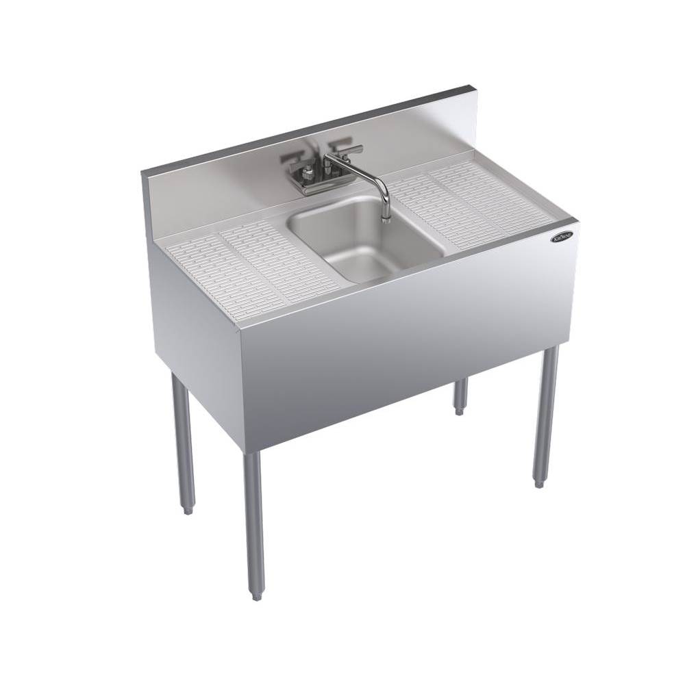 Krowne Krowne Royal Series 3''W X 19''D One Compartment Bar Sink, Royal Series Faucet And Drains Included.