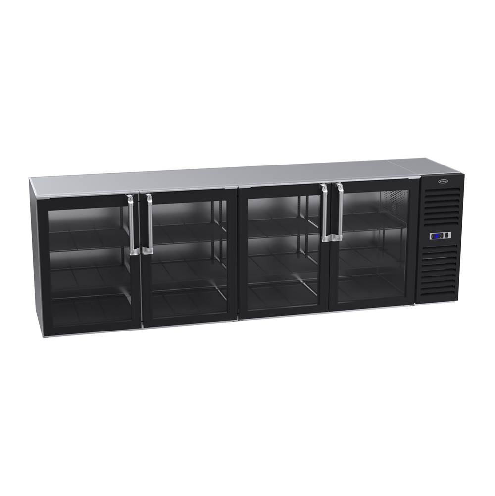 Krowne Krowne Royal 108'' Self Contained Backbar, Right Cabinet With Bv Glass Left Left Right Left Doord