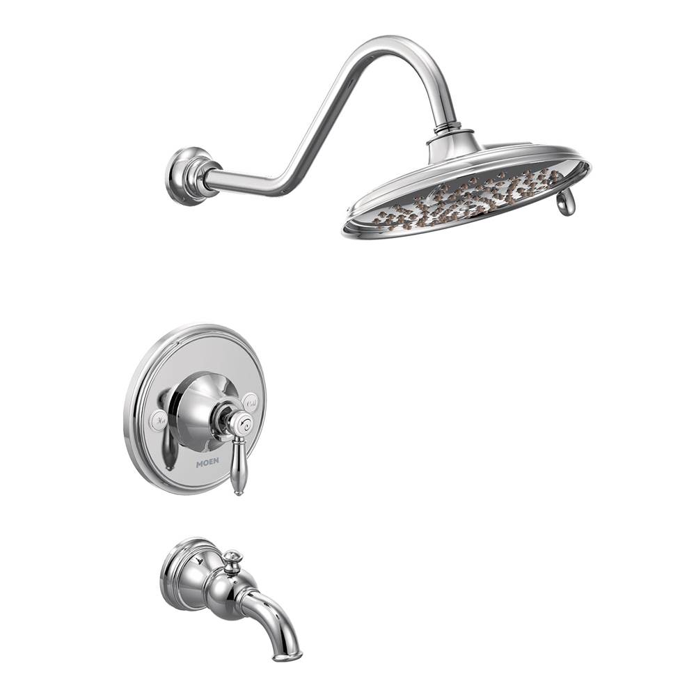 Moen Weymouth 1-Handle Posi-Temp Tub and Shower Trim Kit in Chrome (Valve Sold Separately)