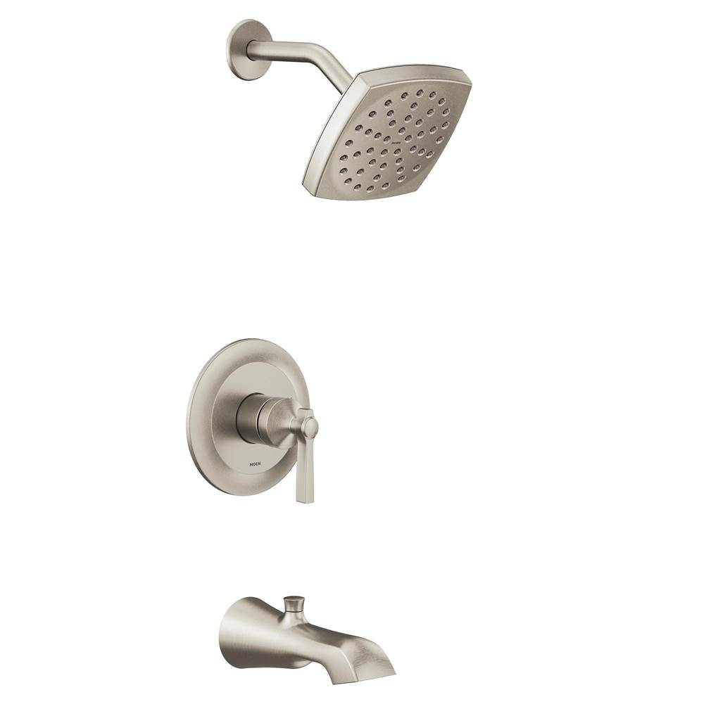 Moen Flara M-CORE 2-Series Eco Performance 1-Handle Tub and Shower Trim Kit in Brushed Nickel (Valve Sold Separately)