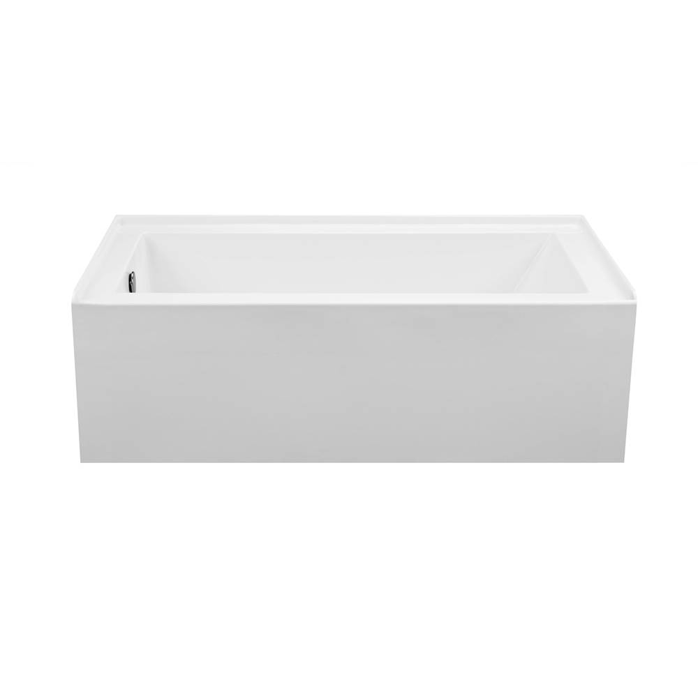MTI Baths Cameron 2 Dolomatte Integral Skirted Lh Drain Air  Bath - White (60X30)