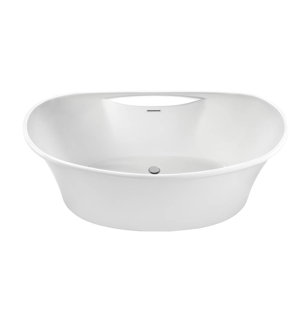 MTI Baths Loretta Acrylic Cxl Freestanding Faucet Deck Air Bath - White (66.5X36)
