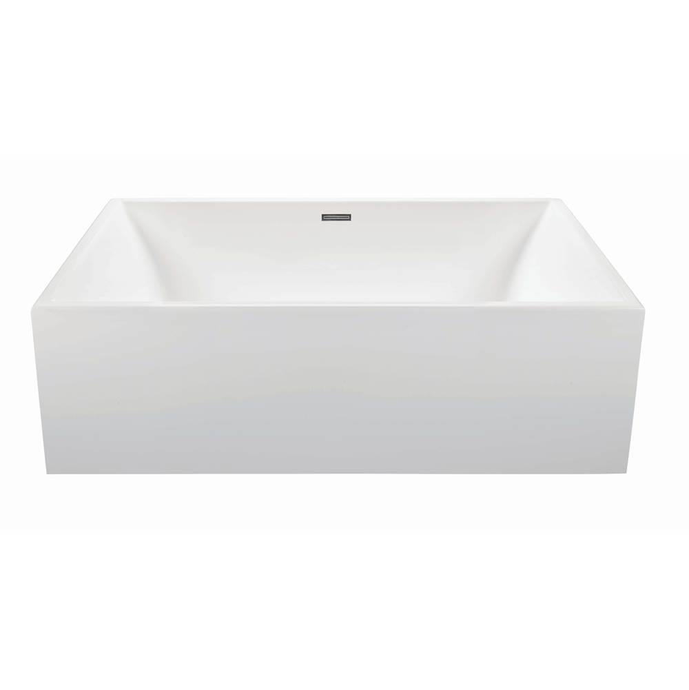 MTI Baths Owen Dolomatte Freestanding Sculpted Soaker - White (66X35.75)