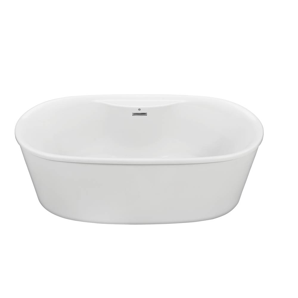 MTI Baths Adel 4 W/Deck Dolomatte Freestandingair Bath Elite - White (66X31)