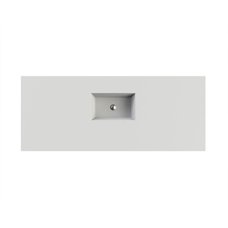MTI Baths Petra 9 Sculpturestone Counter Sink Single Bowl Up To 80'' - Gloss Biscuit