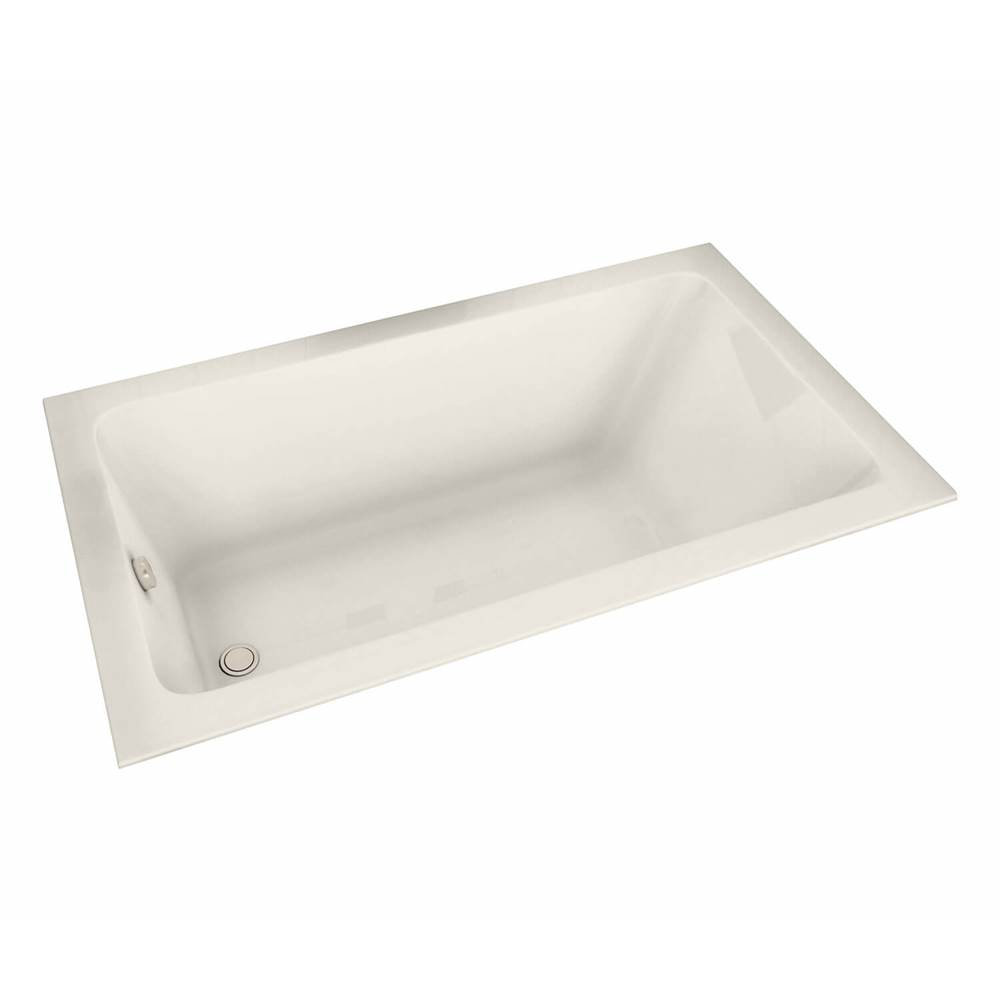 Maax Pose 6632 Acrylic Drop-in End Drain Aeroeffect Bathtub in Biscuit