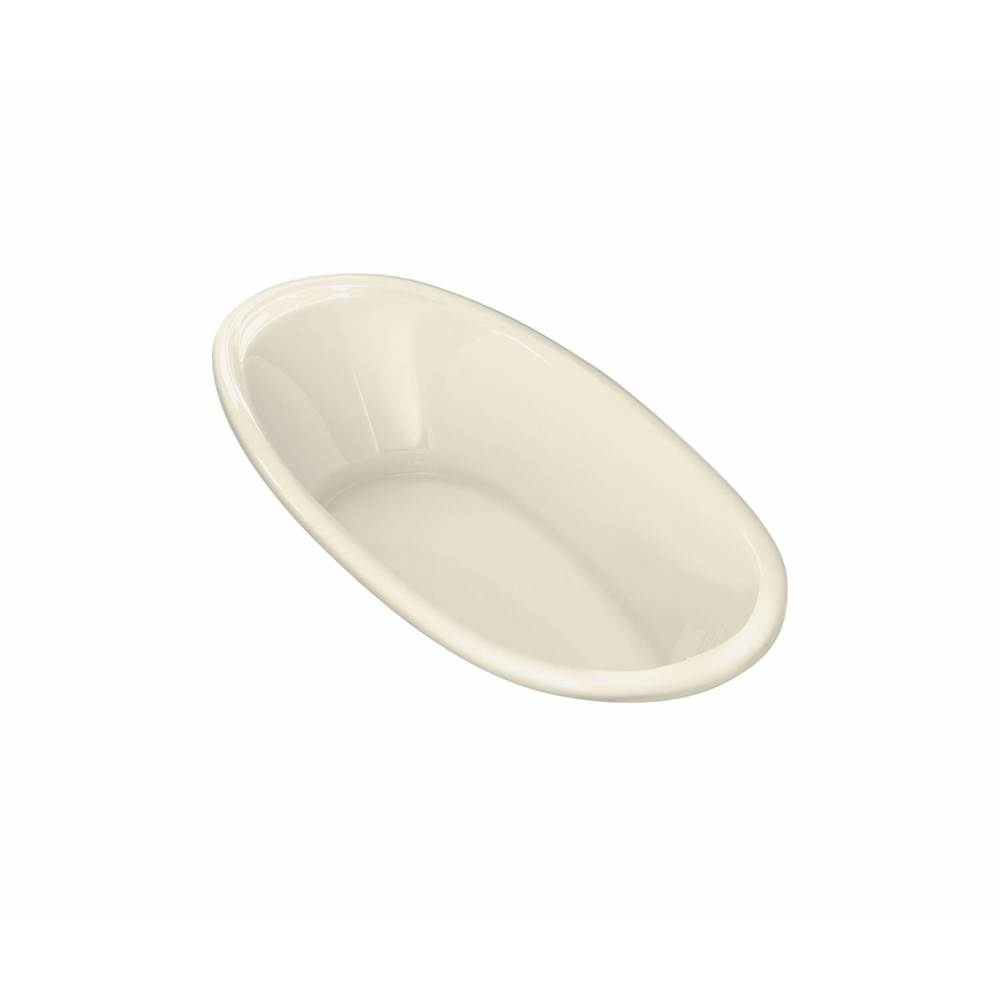 Maax Saturna 6036 Acrylic Drop-in Center Drain Whirlpool Bathtub in Bone