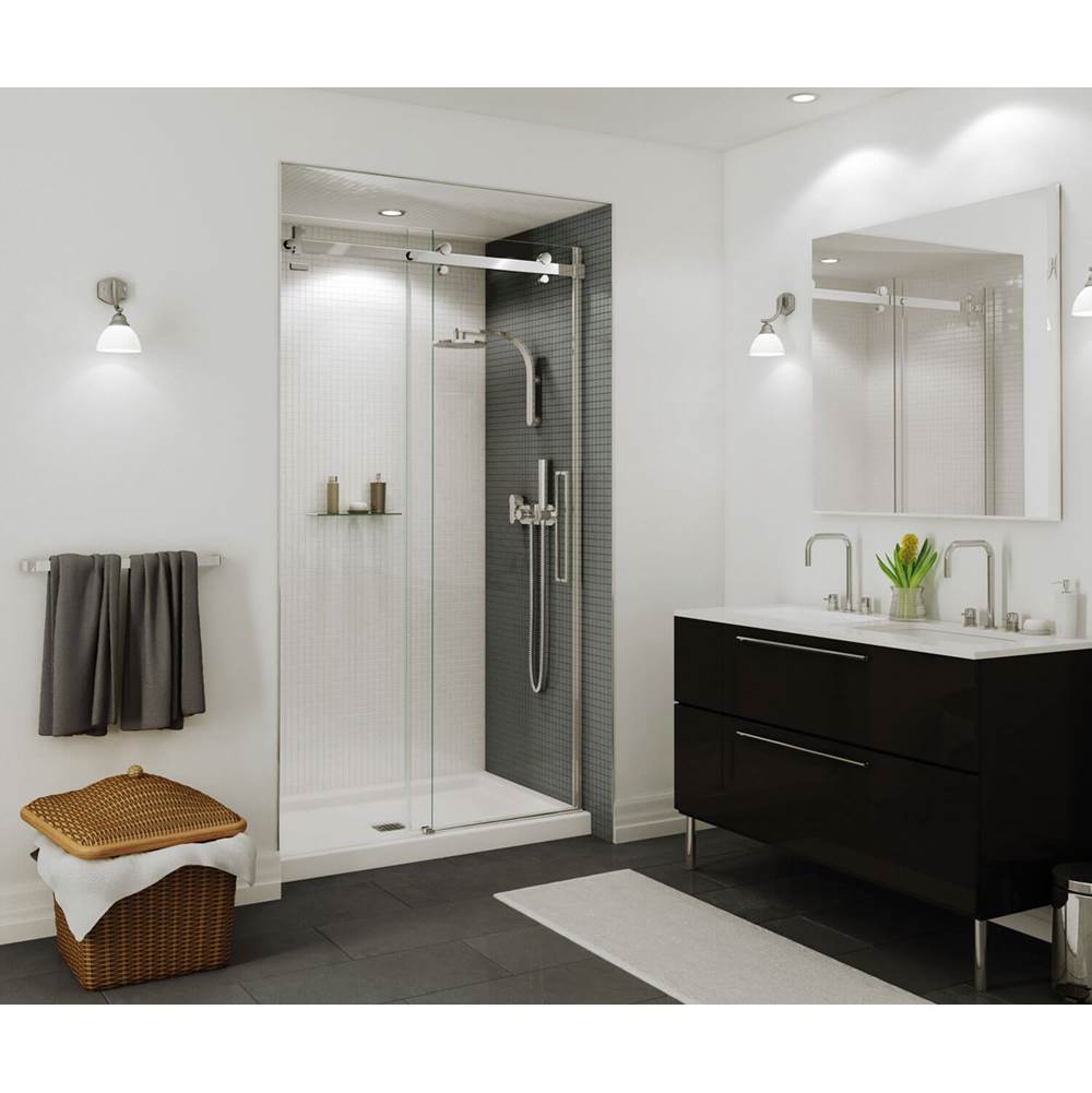 Maax Halo 44 1/2-47 x 78 3/4 in. 8mm Sliding Shower Door for Alcove Installation with Clear glass in Chrome