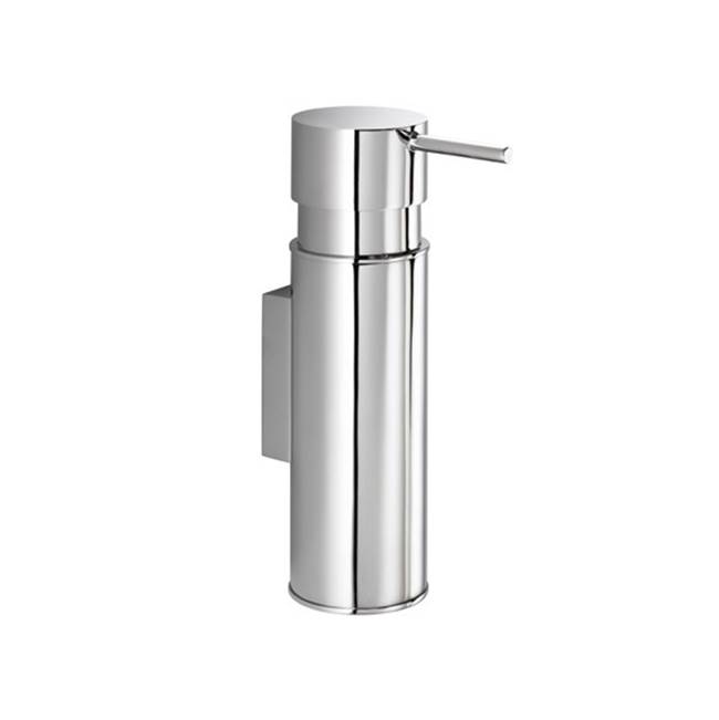 Nameeks Wall Mounted Round Chrome Soap Dispenser