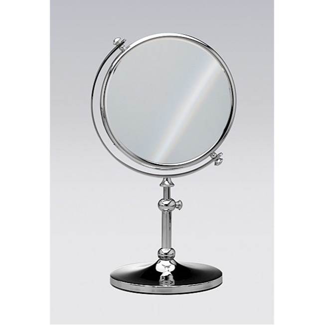 Nameeks Free Standing Brass Mirror With 3x Magnification