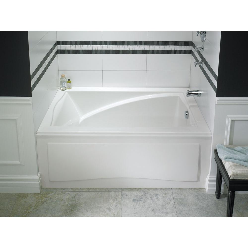 Neptune DELIGHT bathtub 32x60 with Tiling Flange and Skirt, Right drain, Activ-Air, Biscuit