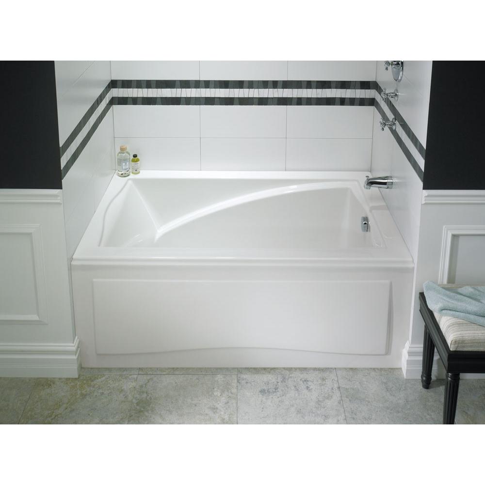 Neptune DELIGHT bathtub 32x60 with Tiling Flange, Left drain, Whirlpool/Mass-Air, Black