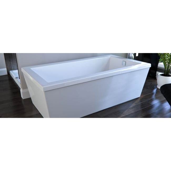 Neptune Freestanding AMETYS Bathtub 36x66 AFR with armrests, Mass-Air, Black
