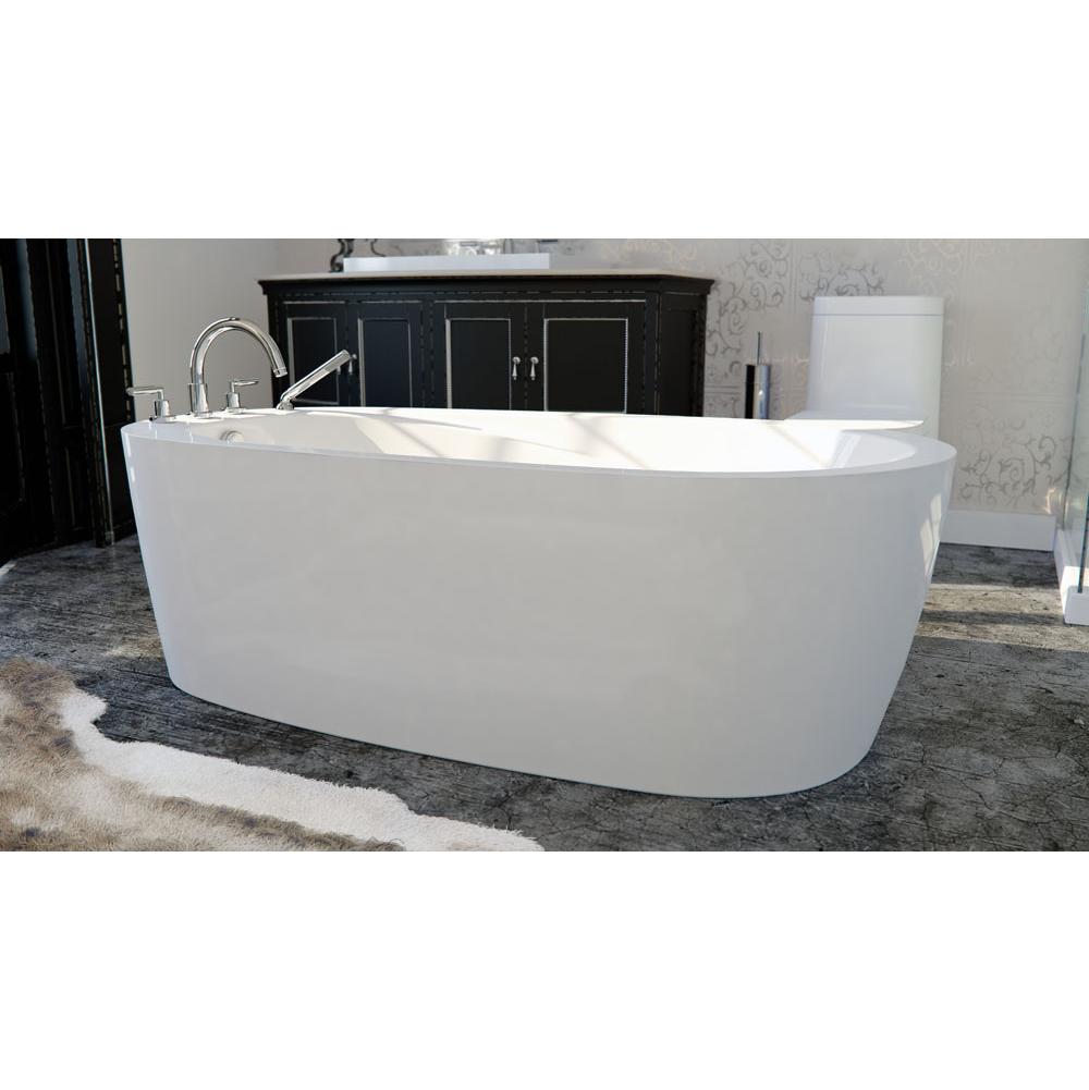 Neptune Freestanding One Piece Vapora 36X66, Activ-Air, White With Color Skirt