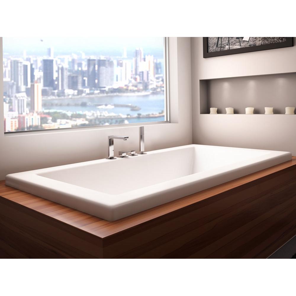 Neptune ZEN bathtub 34x66 with armrests and 3'' top lip, Whirlpool, White