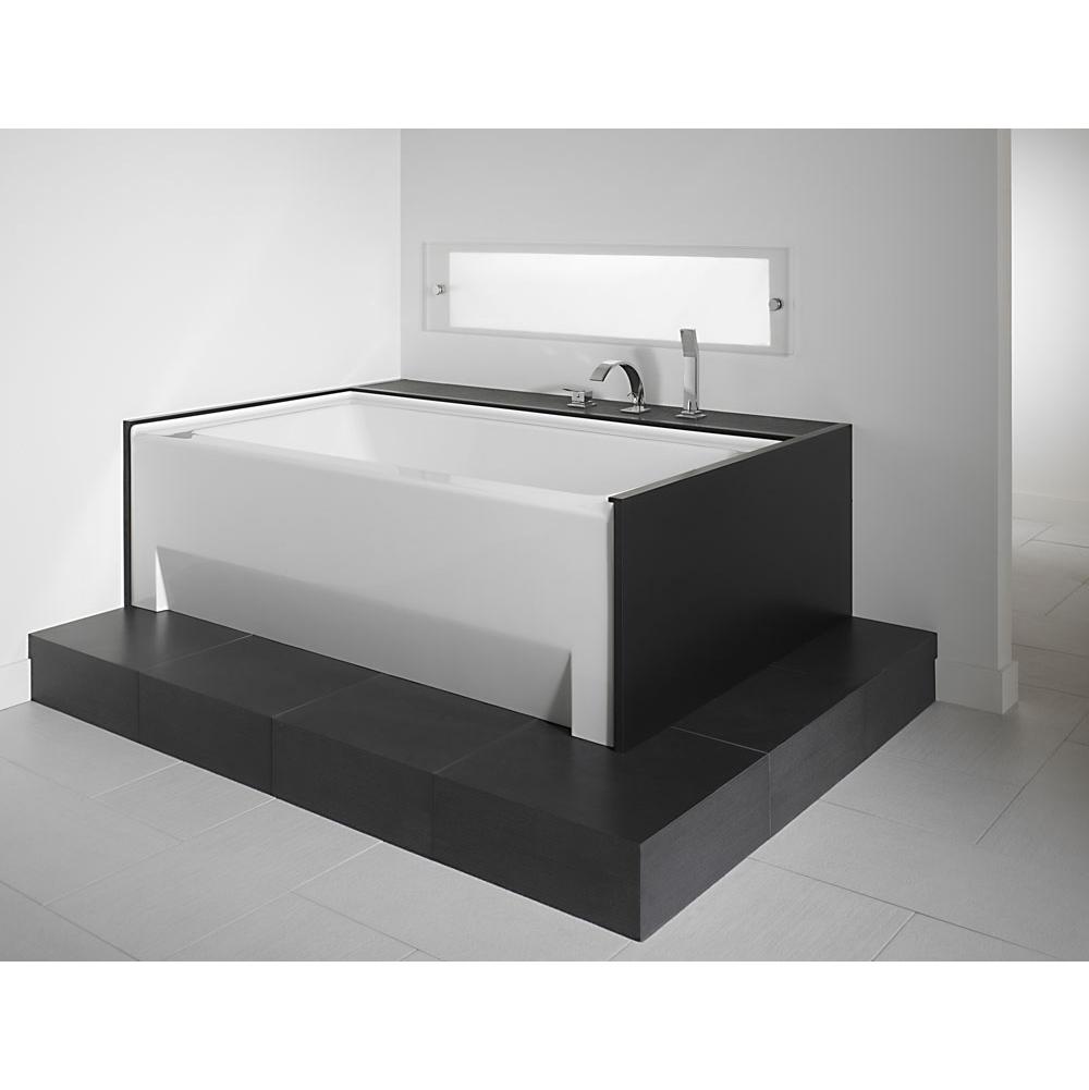 Neptune ZORA bathtub 32x60 with Tiling Flange and Skirt, Right drain, Whirlpool/Activ-Air, White