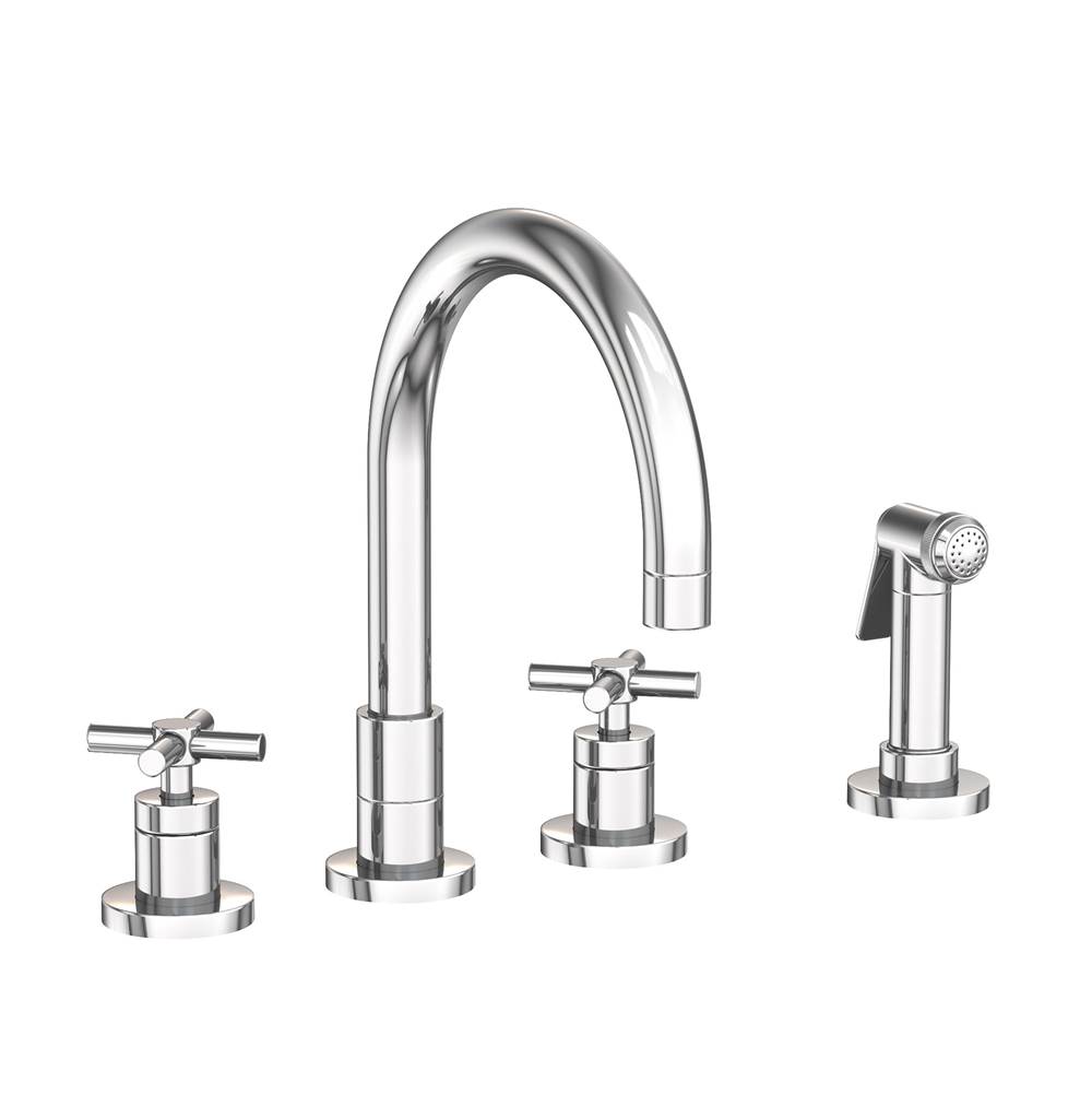 Newport Brass East Linear Kitchen Faucet with Side Spray