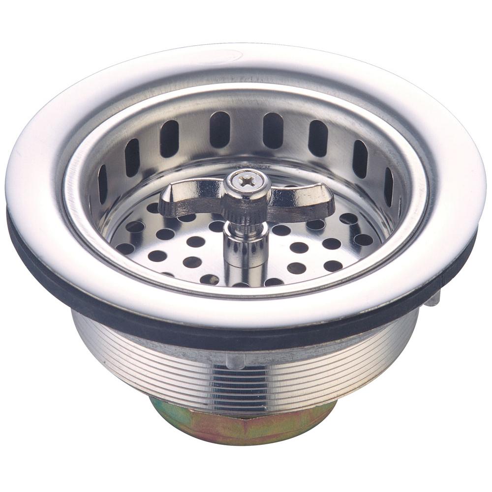 Olympia ACCESSORIES-STAINLESS STEEL SPIN AND SEAL BASKET STRAINER FOR 3-1/2'' OPENING