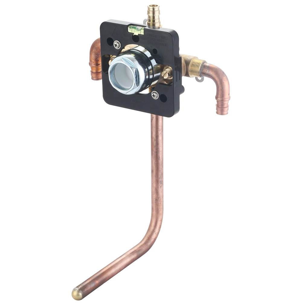 Olympia TUB and SHWR VALVE ONLY-SINGLE HDL UPONOR PEX 90-DEGREE DOWN INLET 1/2'' COPPER STUB TUB OUTLET W/STOP