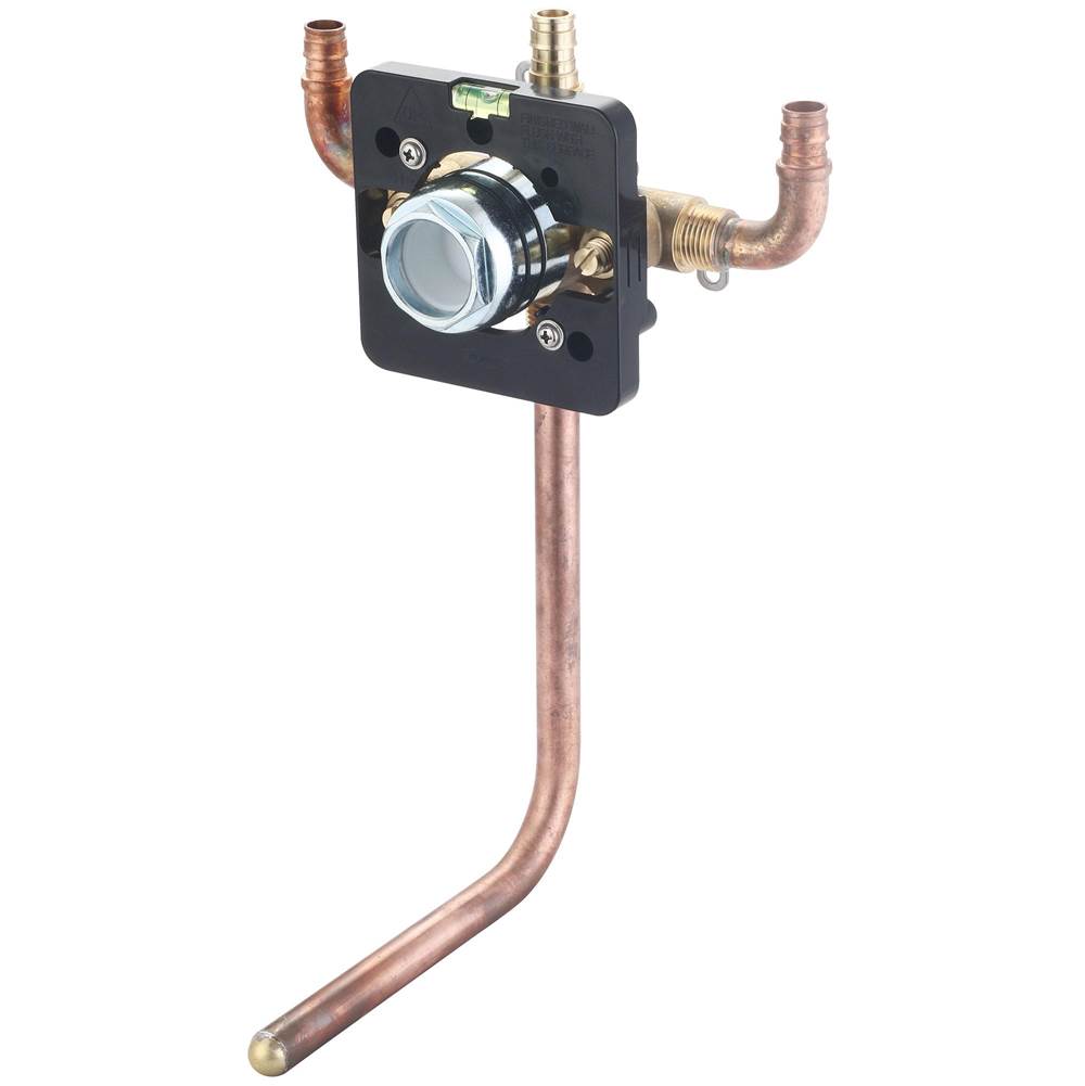 Olympia TUB and SHWR VALVE ONLY-SINGLE HDL UPONOR PEX 90-DEGREE UP INLET 1/2'' COPPER STUB TUB OUTLET W/STOP