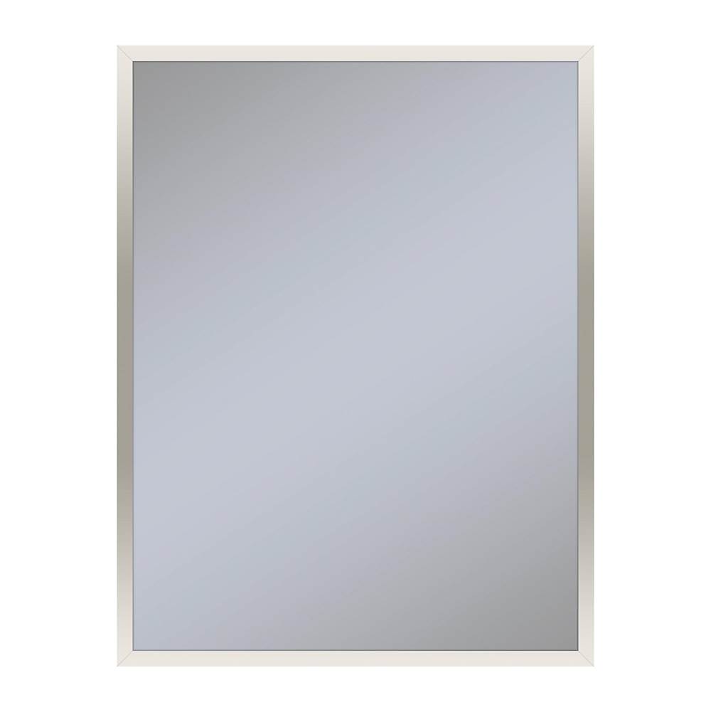 Robern Profiles Framed Cabinet, 24'' x 30'' x 6'', Polished Nickel, Non-Electric, Reversible Hinge
