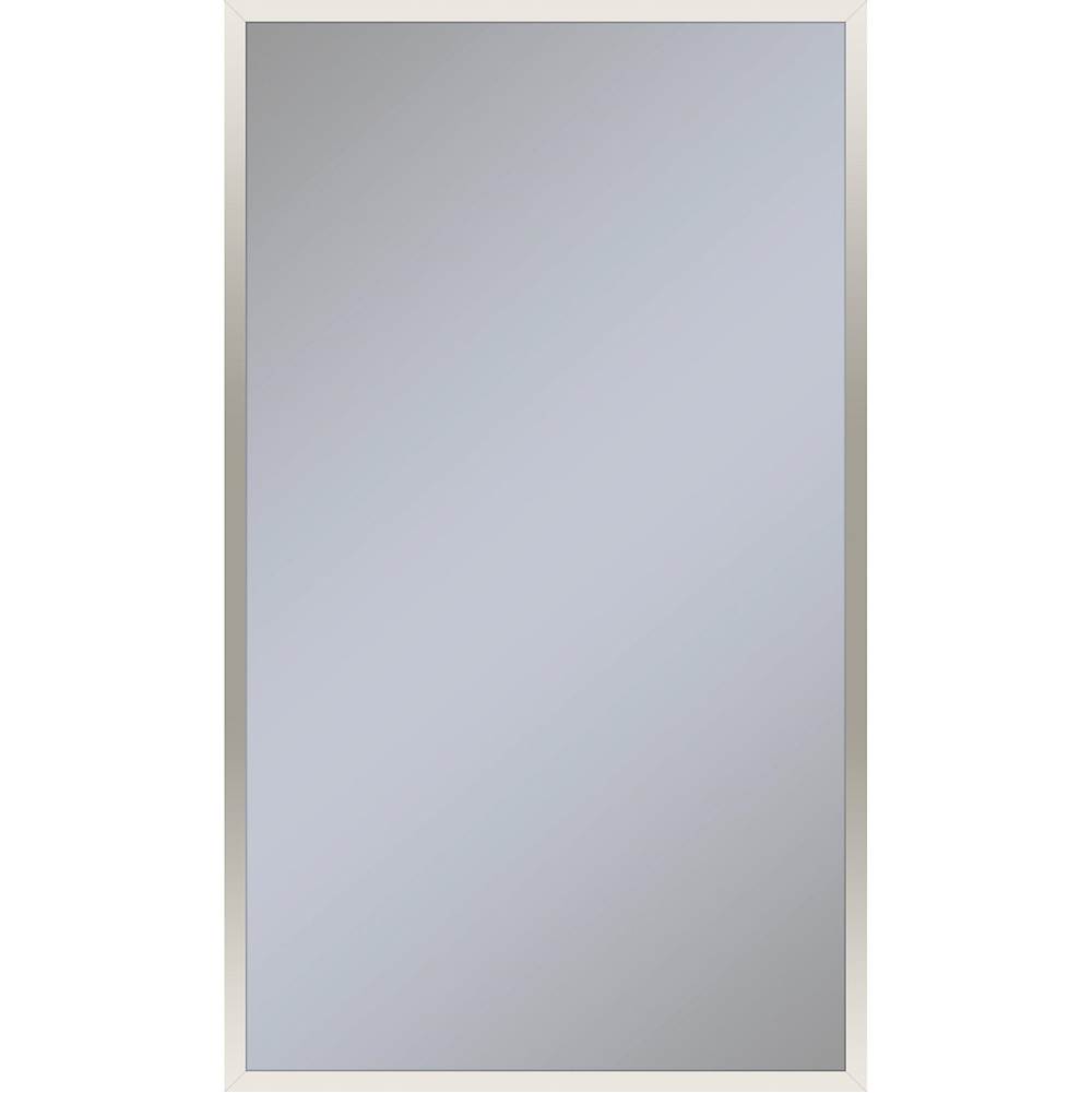 Robern Profiles Framed Cabinet, 24'' x 40'' x 4'', Polished Nickel, Non-Electric, Reversible Hinge
