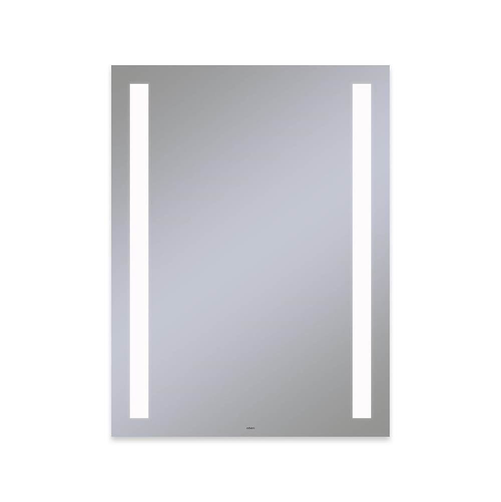 Robern Vitality Lighted Mirror, 30'' x 40'' x 1-3/4'', Rectangle, Column Light Pattern, 4000K Temperature (Cool Light), Dimmable, Defogger