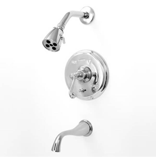 Sigma Pressure Balanced Tub & Shower Set Trim (Includes Haf And Wall Tub Spout) Hampshire Chrome .26